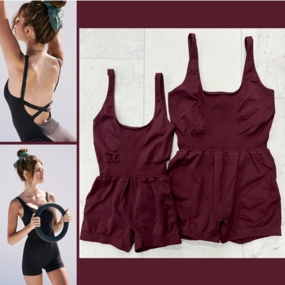 FP Movement Good Karma Runsie Deep Wine XL